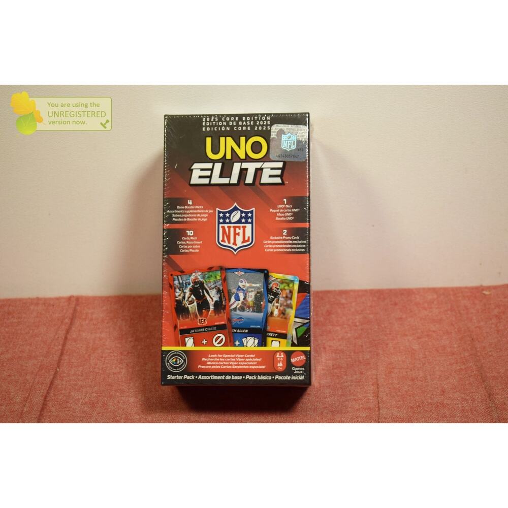 Mattel Uno Elite NFL Core Starter Pack Card Game